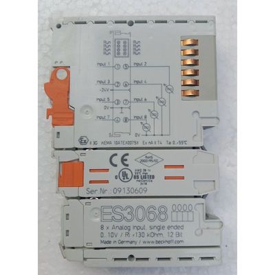BECKHOFF ES3068, 8×INGRESSO ANALOGICO SINGOLO, 0.10V