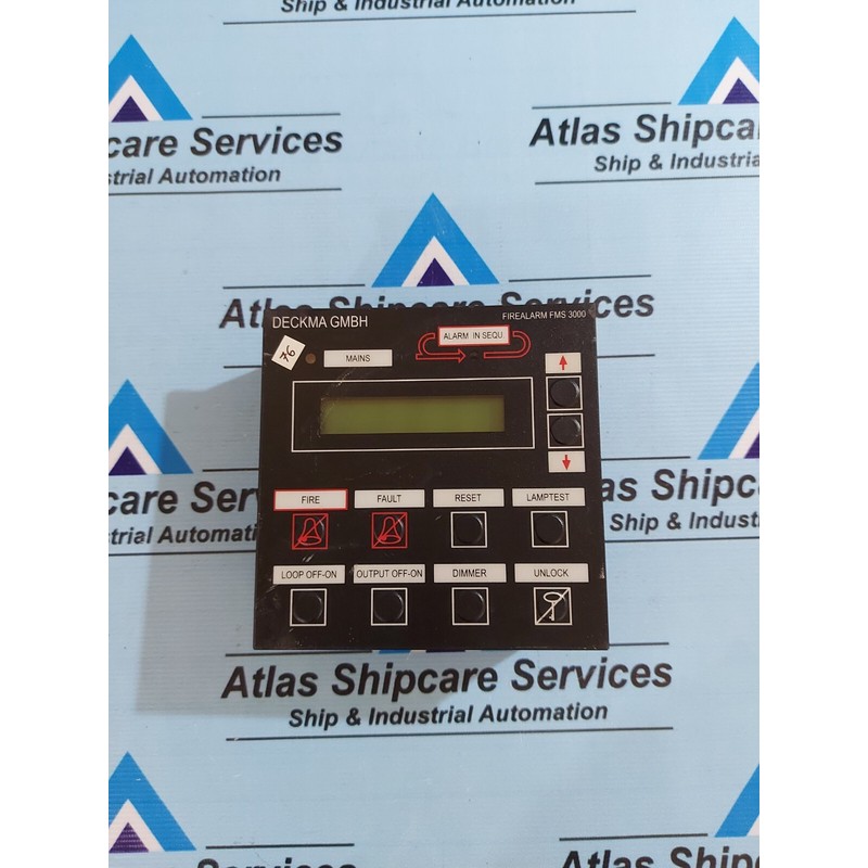 Deckma FMS 3000 Ht01-e10 Fuoco Allarme Principale Pannello
