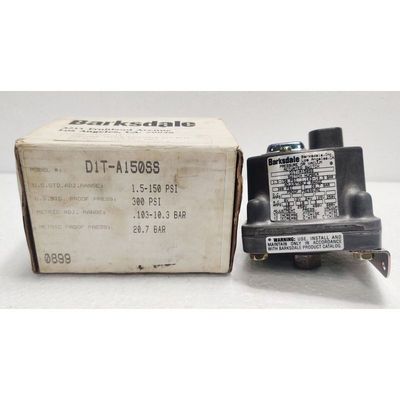 Barksdale Pressure Or Vacuum Actuated Switch D1T-A150SS