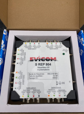 EVICOM S REP 804 REPARTITEUR 950 -2 150MHz 8 ENTREES ET 2x8
