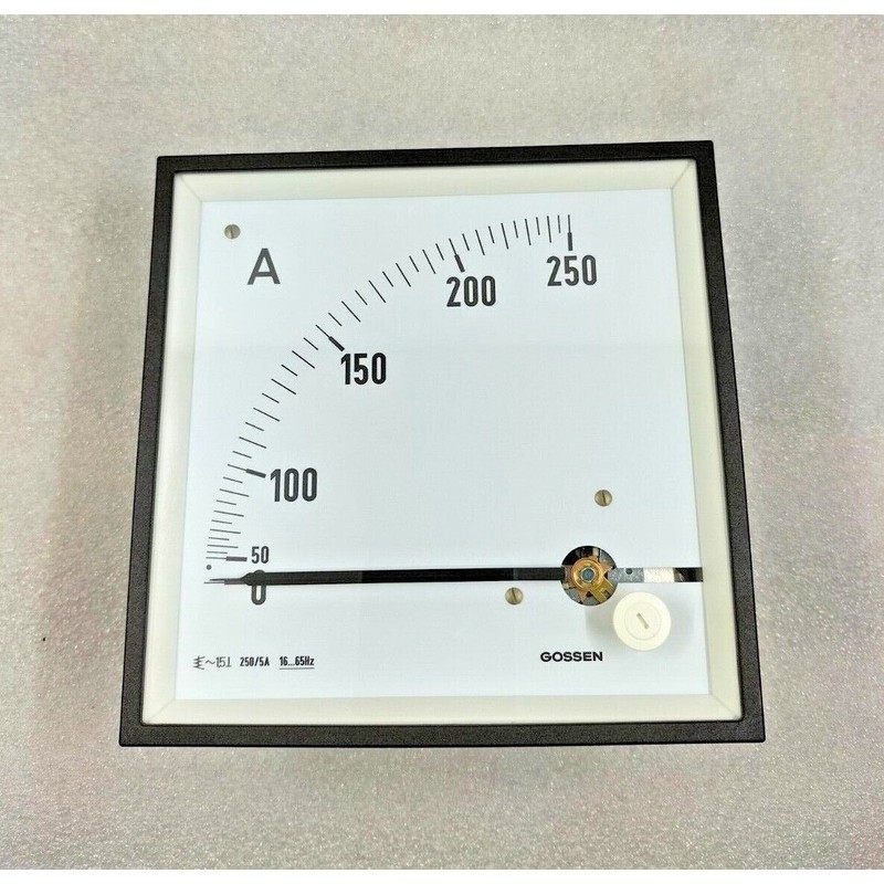 GILGEN MULLER & WEIGERT AQS 144 AMMETER 0-250 Amperes
