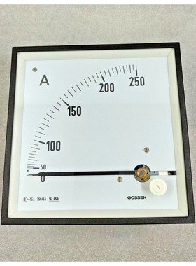 GILGEN MULLER & WEIGERT AQS 144 AMMETER 0-250 Amperes