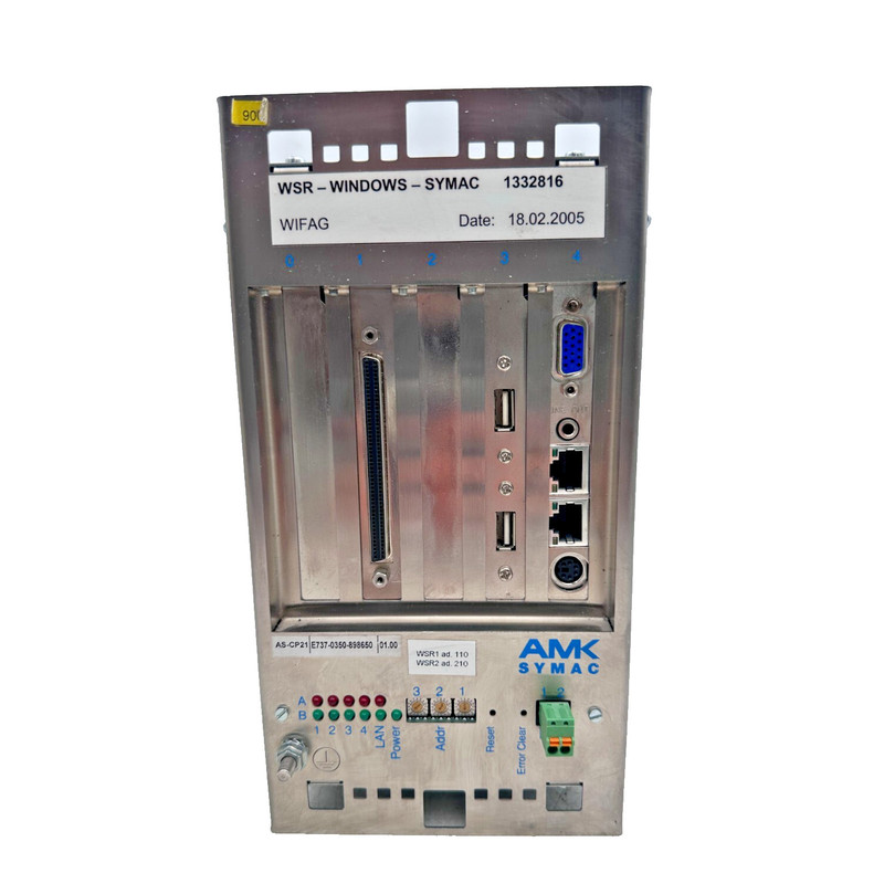 AMK SYMAC AMKASYN AS-CP21-512 版本 01.00 WINDOWS WSR1 广告。
