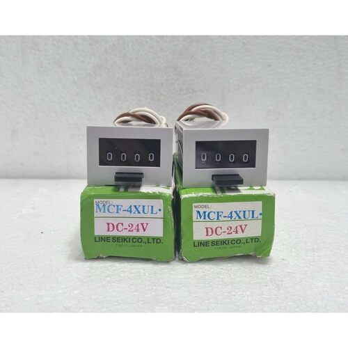 Line Seiki MCF-4XUL Magnetic Counter - Lot Of 2pcs