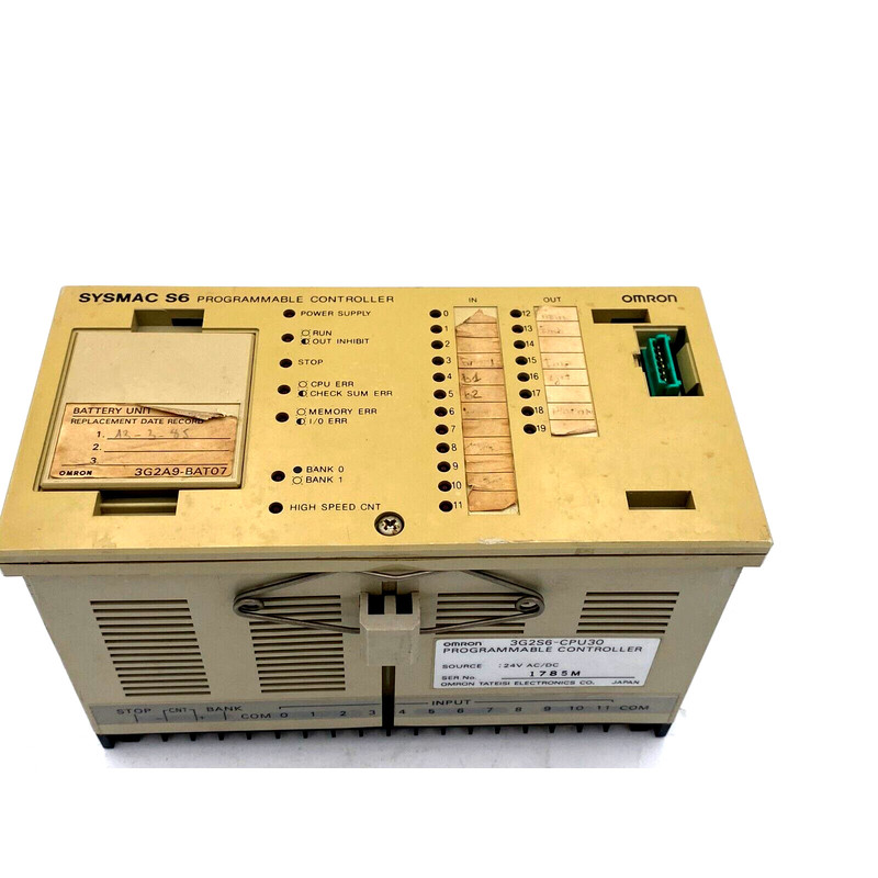 S6 3G2S6-CPU30 Omron SYSMAC PROGRAMMABLE CONTROLLER 24vac/dc