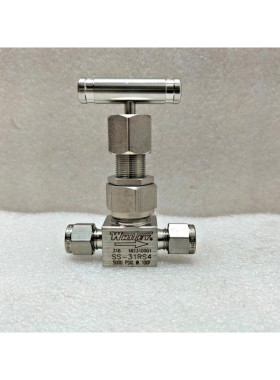 Whitey SS-31RS4 不锈钢中流高压计量阀 5000PSI