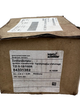 KROM SCHRODER TZI 5-15/100R 84331382 IGNITION TRANSFORMER