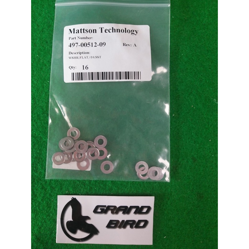 MATTSON 497-00512-09 WSHR,FLAT,#10,SST 批量 16 件,全新