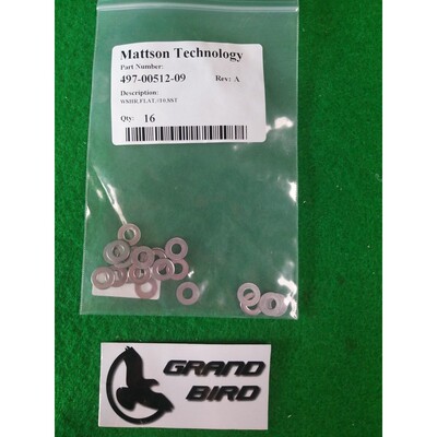 MATTSON 497-00512-09 WSHR,FLAT,#10,SST 批量 16 件,全新