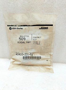 ALLEN BRADELY 40410-331-51 接触套件 1 POLE 尺寸 0 BULLETIN 5
