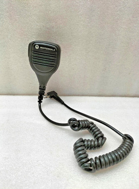 摩托罗拉 PMMN4014A 遥控扬声器麦克风 带 3.5 毫米插孔线圈线和