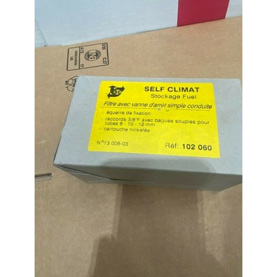 self climat 102 060 Stockage Fuel filtre avec vanne arret si