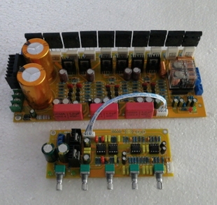 发烧大功率2X100W+300W三声道功放板原装对管特价