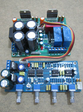 原装LM4766集成2*40W+80W发烧2.1声道精品功放板