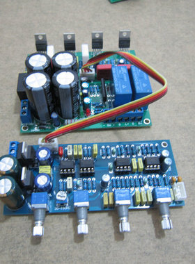 新款精品LM1875前后分体式2.1声道功放板