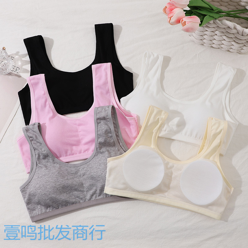 外单加大码少女发育期内衣棉质背
