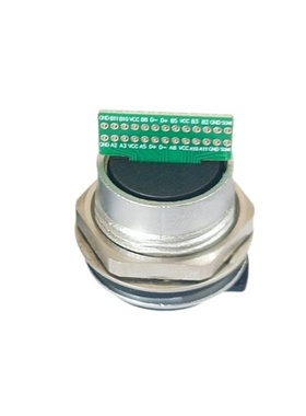 Type-C焊线黑色面板转接头 打印机固定母插座 前后双头直插连接器