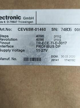 CEV65M-01460 编码器 Trelectronic PROFIBUS DP接口议价维修