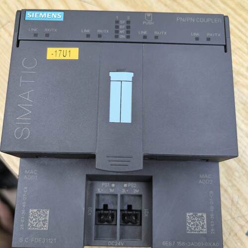 6ES7 158-3AD01-0XA0 PN/PN耦合器 工业控制通讯模块议价维修