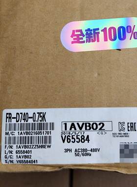 FR-D740-0.75K 变频器 三相380-480V 工控调速闲置议价维修
