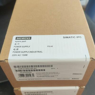 A5E31392126:A5 工业电源 220VAC 150W 工控自动化配件议价维修