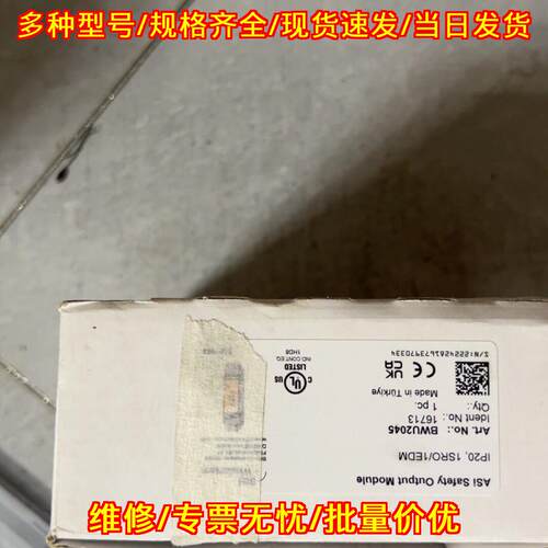 BWU2045 B+W必威AS-i安全继电器输模块议价维修