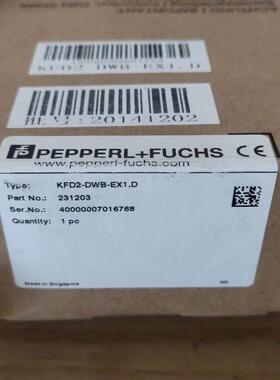 KFD2-DWB-EX1.D 倍加福P+F 工控安全栅 工业自动化配件议价维修