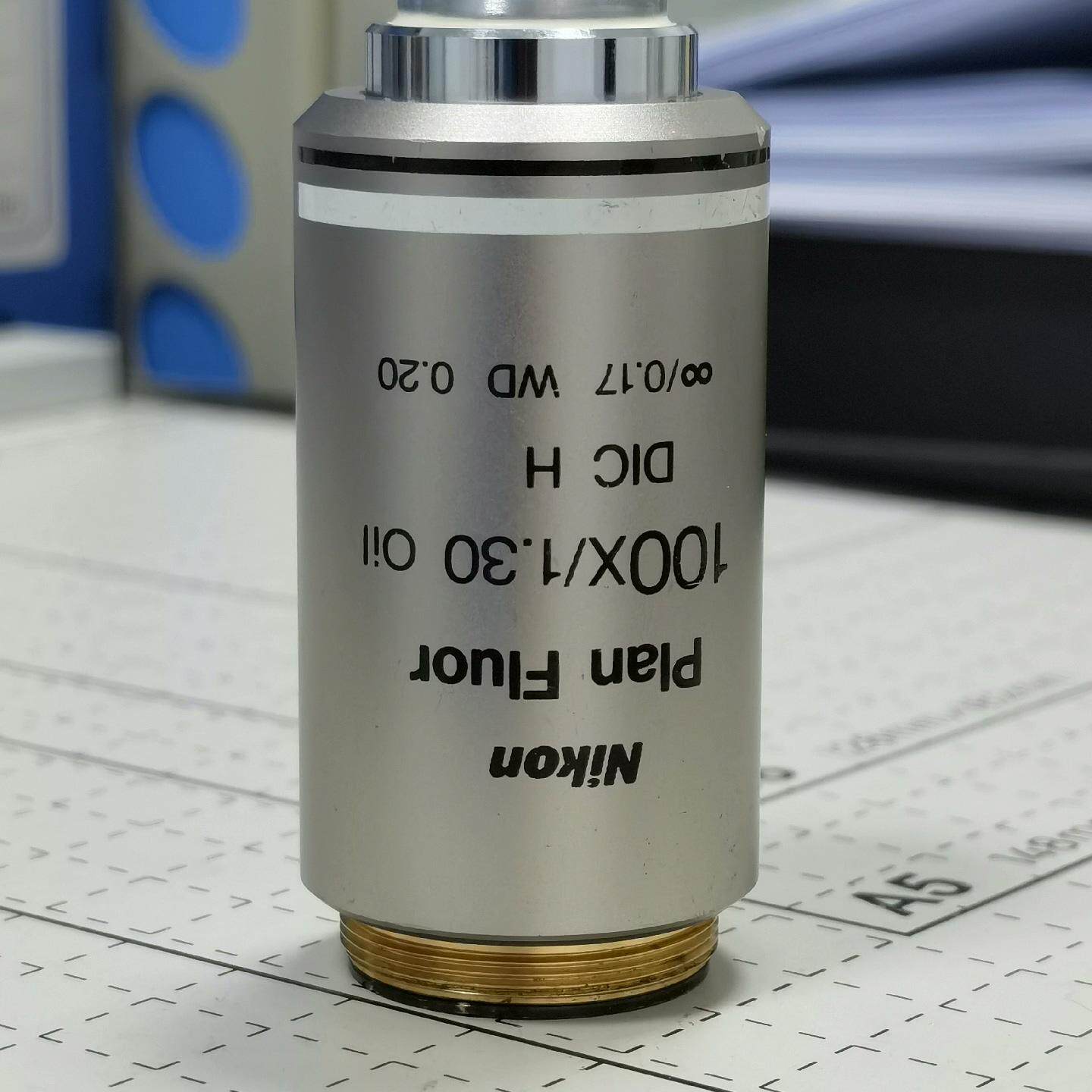 Plan Fluor 100X/1.30 Oil DIC 尼康平场荧光显微镜物镜议价维修