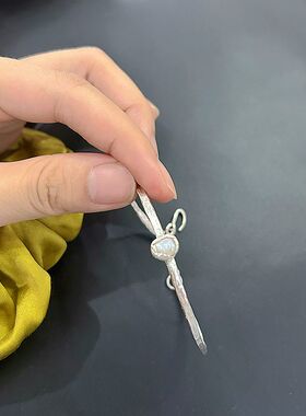 YU.Xin原创设计纯手工纯银女天然巴洛克珍珠简约小众设计感手链