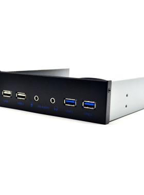 包邮USB3.0/2.0光驱位音频面板4口高清HD-AUDIO开关19PIN转U2/U3