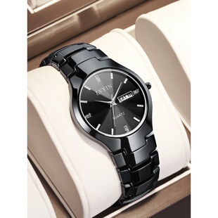 手表男士全自动机械表夜光防水名牌商务石英男表陶瓷正品十大品牌