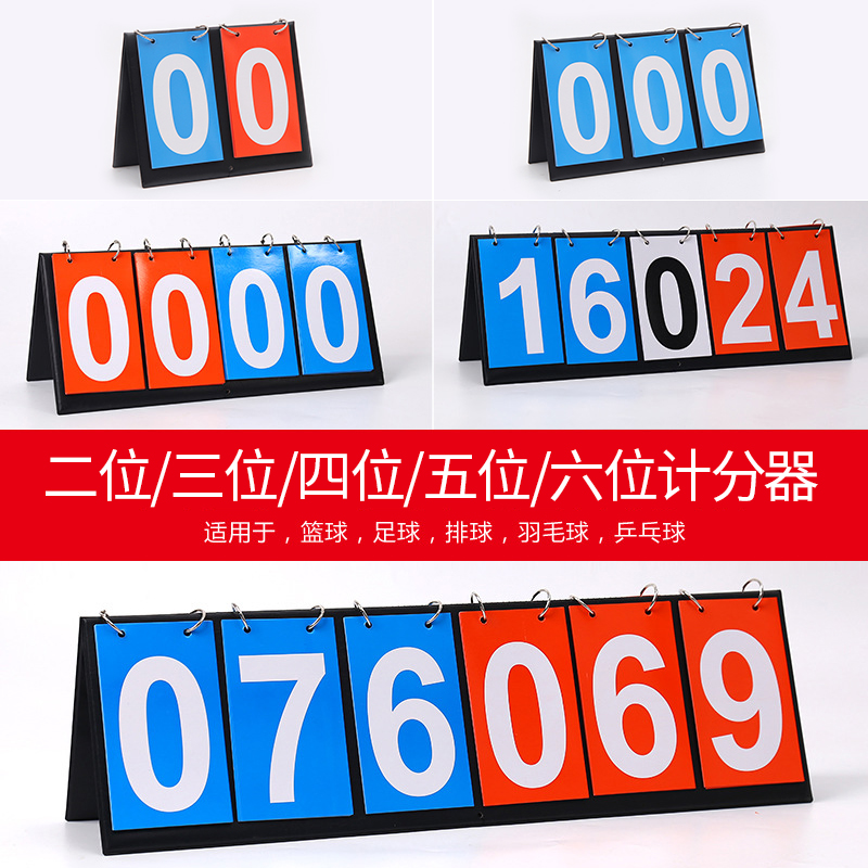 多功能可翻数字计数牌 2位3位4位5位6位