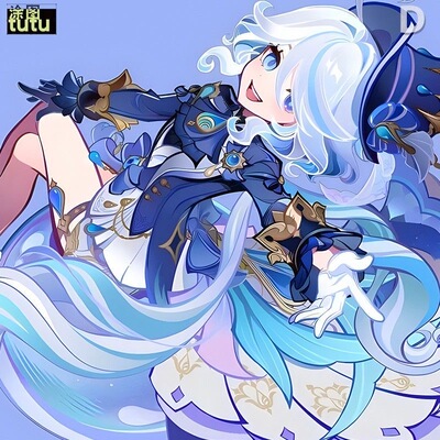 电动车原神游戏周边芙宁娜卡通贴