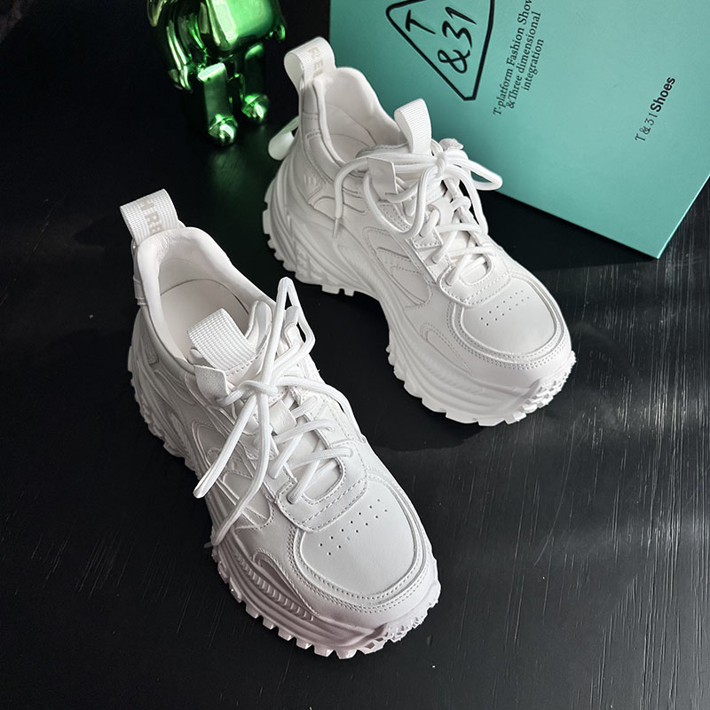 8CM厚底增高老爹鞋T31简约百搭