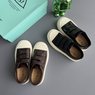 T31厚底休闲板鞋 新款 魔术贴休闲板鞋 女秋季