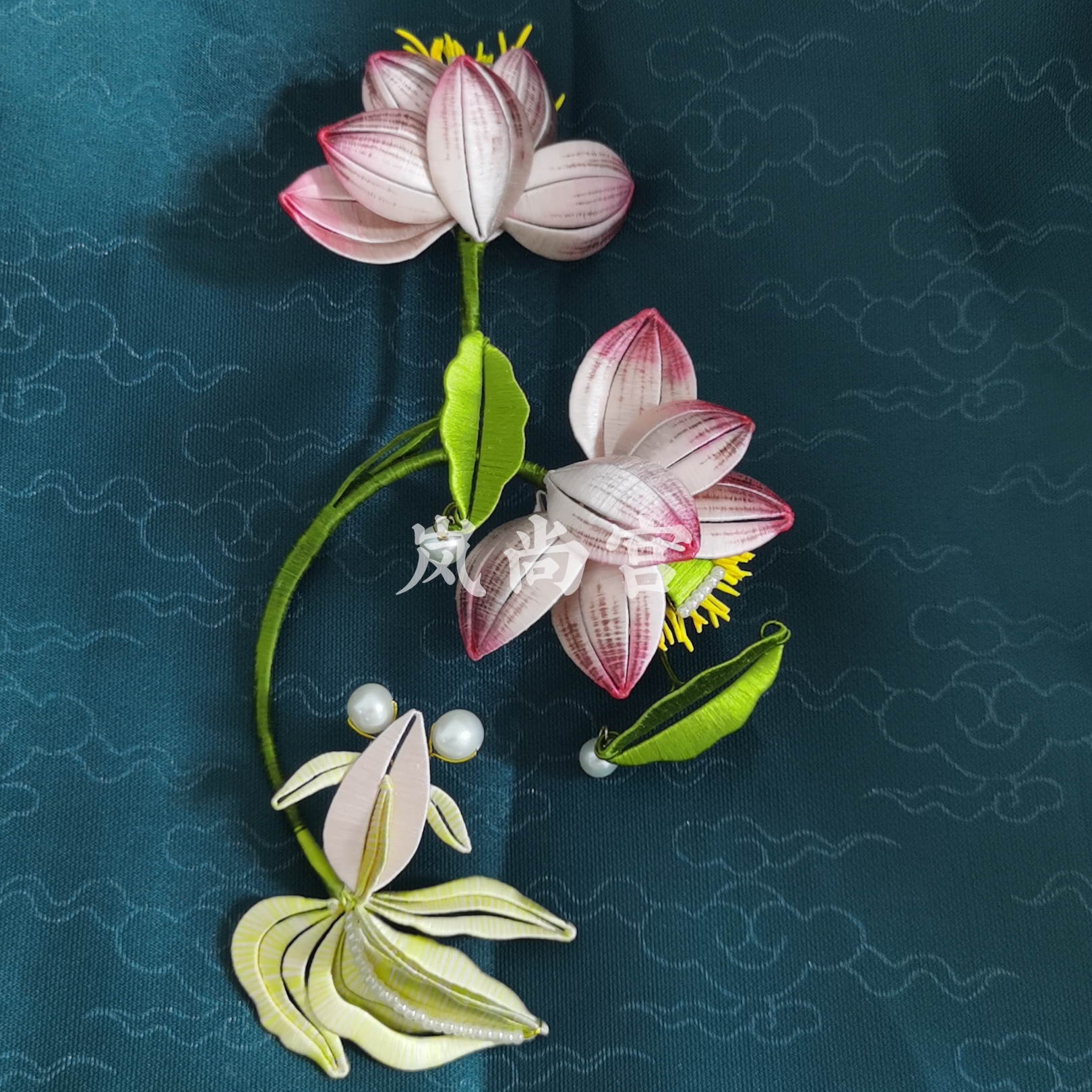 蚕丝线岚尚宫汉服配饰缠花材料包