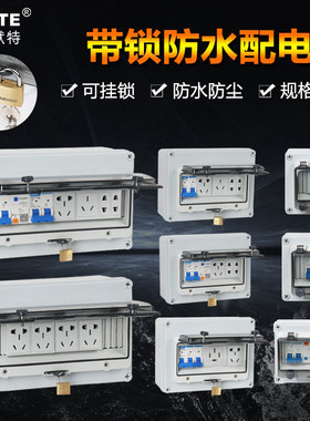 防水小配电箱室外开关盒防雨塑料壳体明装家断路器空开户外电箱盒