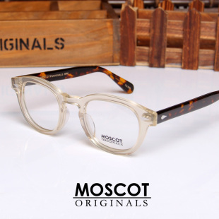 眼镜架 双拼色moscot玛士高lemtosh全框板材平光近视复古圆框韩版