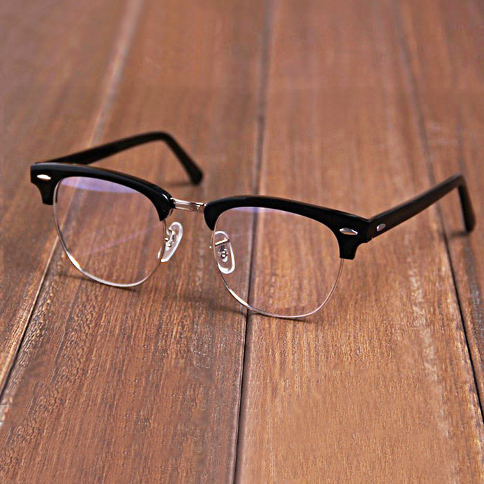 板材加金属圆框男女平光防蓝光近视复古全框韩版潮流眼镜架