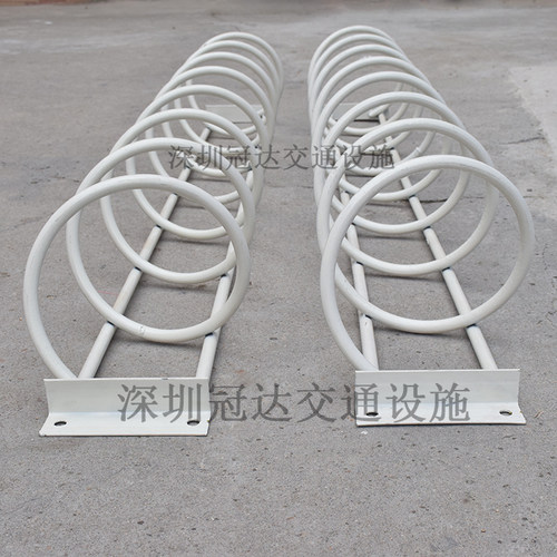 自行车停放架 自行车电动车停车位 螺旋式弹簧式卡位停车架子