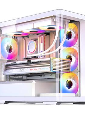 Jonsbo乔思伯D300 无立柱曲面海景房 一体曲面玻璃MATX机箱