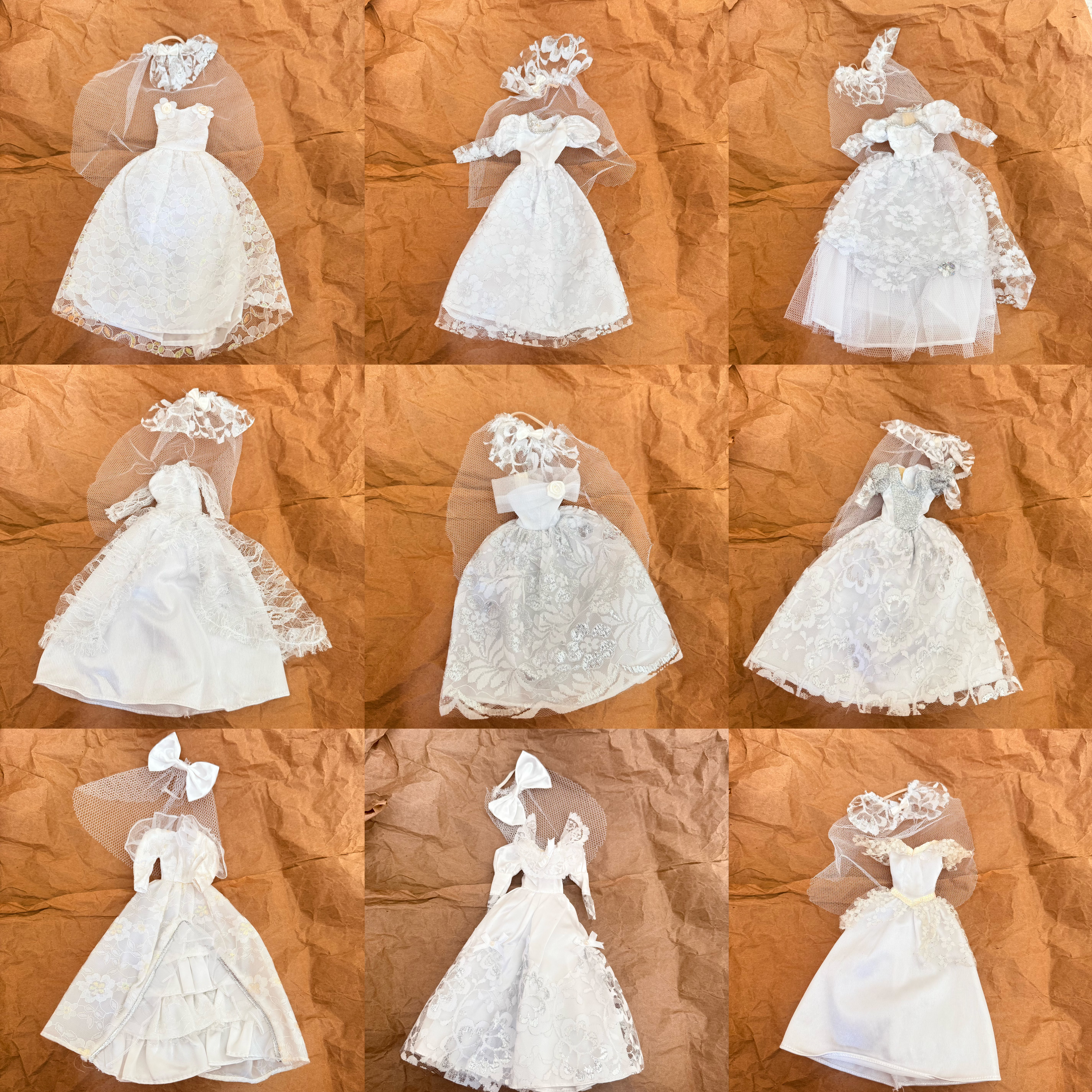6分娃娃婚纱娃娃衣服30厘米巴娃娃/配件/着替