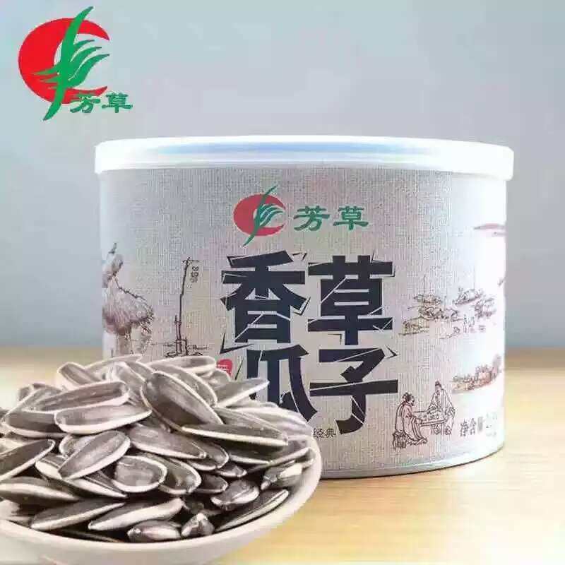 芳草原味香草味罐装瓜子葵花籽古法牙签瓜子休闲零食坚果炒货广东