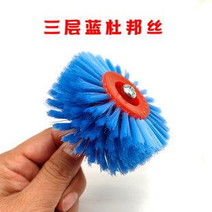 文玩电动钢丝刷刷头打磨头电动刷桃核深坑清理钢丝刷头纳米刷头