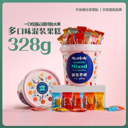 猫哆哩多口味酸角糕328g1桶装