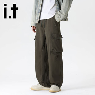 it:CHOCOOLATE男士工装裤2025新款冲锋裤秋冬加厚宽松休闲长裤子