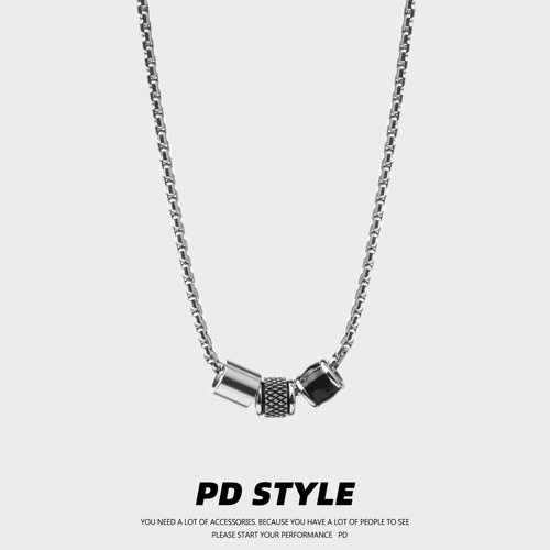 中性风三环小蛮腰项链