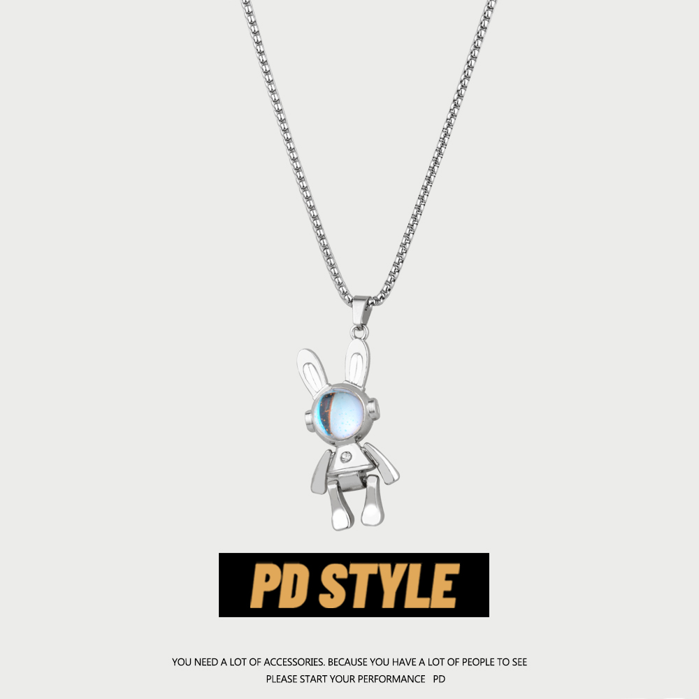 本命年太空兔子项链礼物男女潮