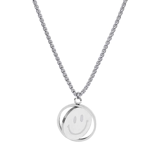 Двусторонное брендовое эмоциональное ожерелье, свитер в стиле хип-хоп для влюбленных, цепочка