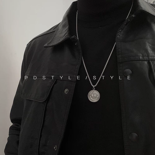 Двусторонное брендовое эмоциональное ожерелье, свитер в стиле хип-хоп для влюбленных, цепочка